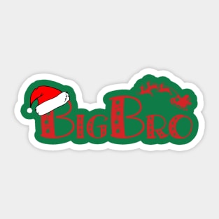 Christmas Family Name "Big Bro" Photo Design Shirt Sticker